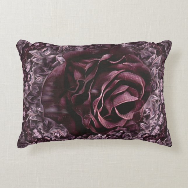Rose Mandala Dekokissen (Vorderseite)