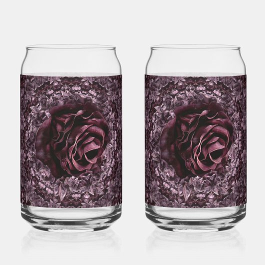 Rose Mandala Dosenglas (Vorderseite)