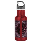 Rose Mandala Edelstahlflasche (Rückseite)