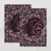 Rose Mandala Einladung (Vorne/Hinten)