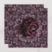 Rose Mandala Einladung (Vorne/Hinten)