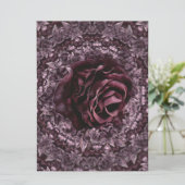 Rose Mandala Einladung (Stehend Vorderseite)