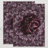 Rose Mandala Einladung (Vorne/Hinten)