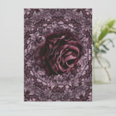 Rose Mandala Einladung (Stehend Vorderseite)