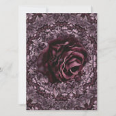 Rose Mandala Einladung (Rückseite)