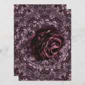 Rose Mandala Einladung (Vorne/Hinten)