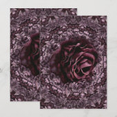 Rose Mandala Einladung (Vorne/Hinten)