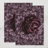 Rose Mandala Einladung (Vorne/Hinten)