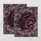 Rose Mandala Feiertagskarte (Vorne/Hinten)