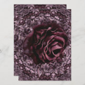 Rose Mandala Feiertagskarte (Vorne/Hinten)