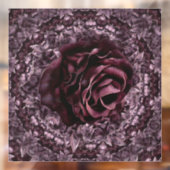Rose Mandala Fensteraufkleber (Blatt 2)