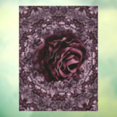 Rose Mandala Fensteraufkleber (Blatt 3)
