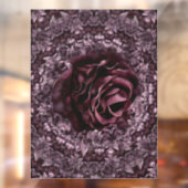 Rose Mandala Fensteraufkleber (Blatt 2)