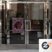 Rose Mandala Fensteraufkleber (Büro Tür)