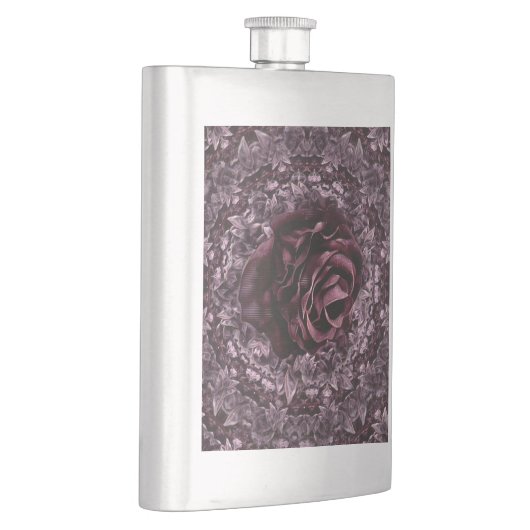 Rose Mandala Flachmann (Rechts)