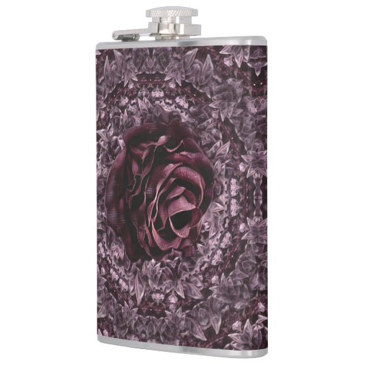 Rose Mandala Flachmann (Links)