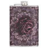 Rose Mandala Flachmann (Vorderseite)