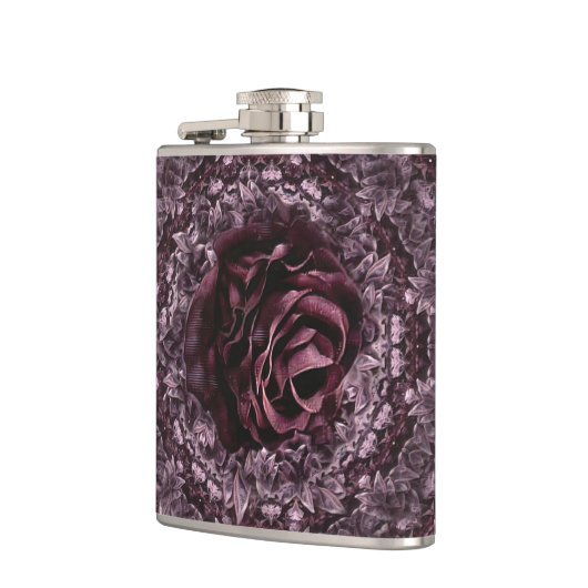 Rose Mandala Flachmann (Links)