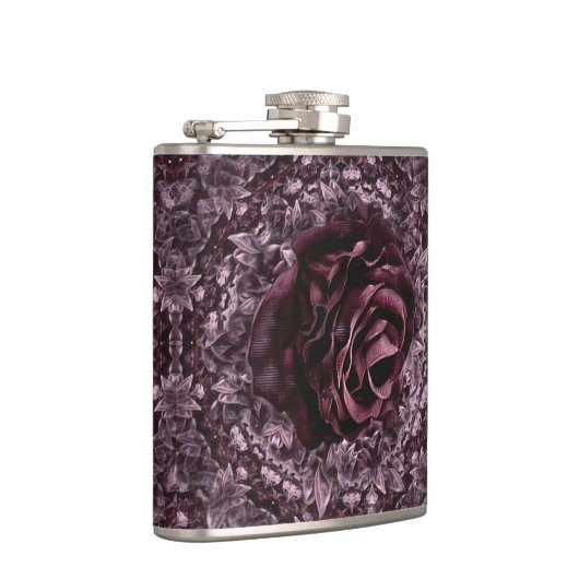 Rose Mandala Flachmann (Rechts)