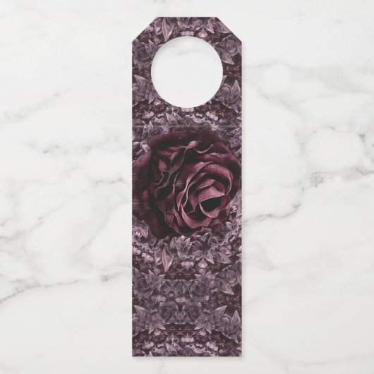 Rose Mandala Flaschenanhänger (Vorderseite)
