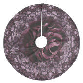 Rose Mandala Fleece Weihnachtsbaumdecke (Vorderseite)