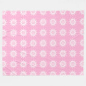 Rose Mandala Fleecedecke (Vorderseite (Horizontal))