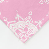 Rose Mandala Fleecedecke (Ecke)