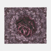 Rose Mandala Fleecedecke (Vorderseite (Horizontal))