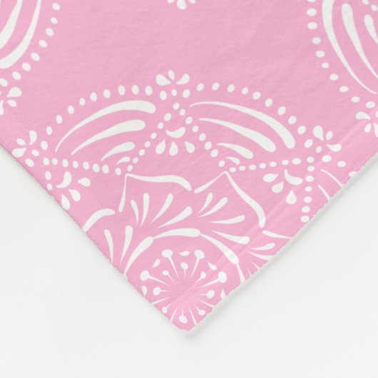 Rose Mandala Fleecedecke (Ecke)