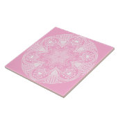 Rose Mandala Fliese (Seite)