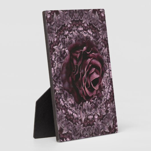 Rose Mandala Fotoplatte (Seite)