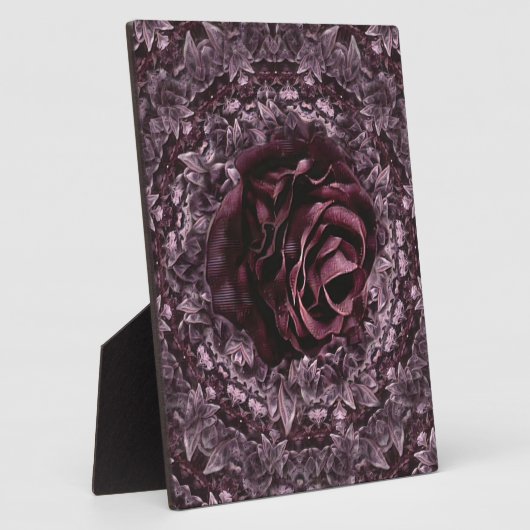 Rose Mandala Fotoplatte (Seite)