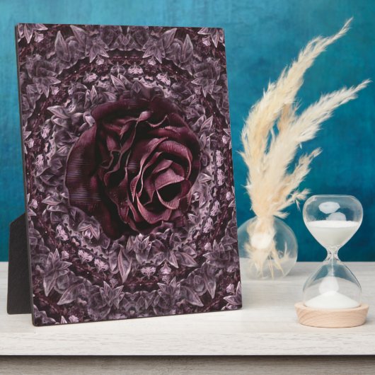 Rose Mandala Fotoplatte (Seite)