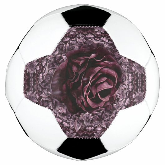Rose Mandala Fußball (Vorderseite)