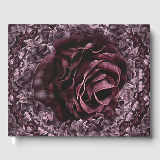 Rose Mandala Gästebuch (Vorderseite)