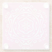 Rose Mandala Glasuntersetzer (Rückseite)