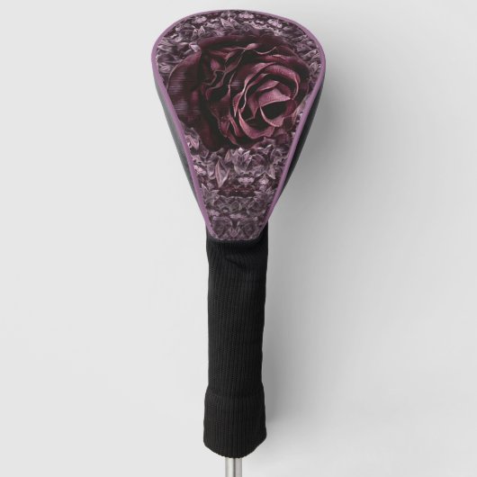 Rose Mandala Golf Headcover (Vorderseite)