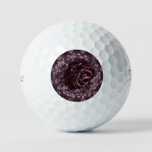 Rose Mandala Golfball (Vorderseite)