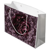 Rose Mandala Große Geschenktüte (Rückseite Schrägansicht)