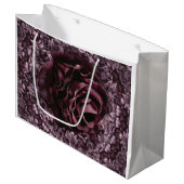 Rose Mandala Große Geschenktüte (Vorderseite Schrägansicht)