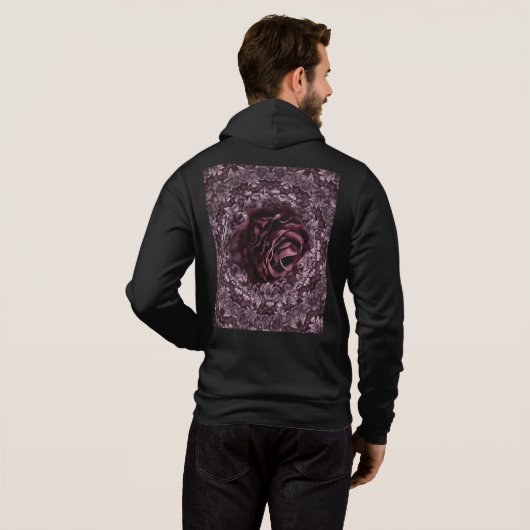 Rose Mandala Hoodie (Schwarz voll)