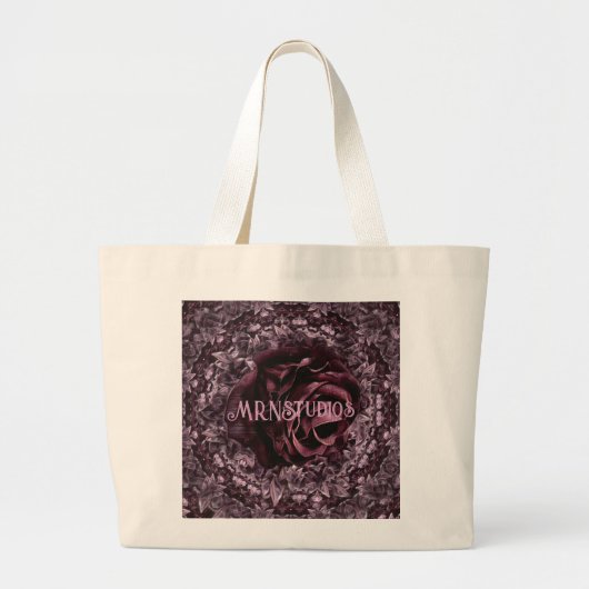Rose Mandala Jumbo Stoffbeutel (Vorne)