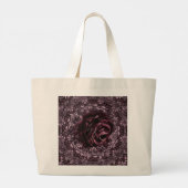 Rose Mandala Jumbo Stoffbeutel (Rückseite)