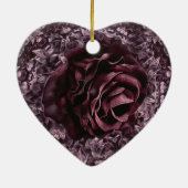 Rose Mandala Keramik Ornament (Hinten)