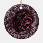 Rose Mandala Keramik Ornament (Hinten)