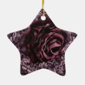 Rose Mandala Keramik Ornament (Hinten)