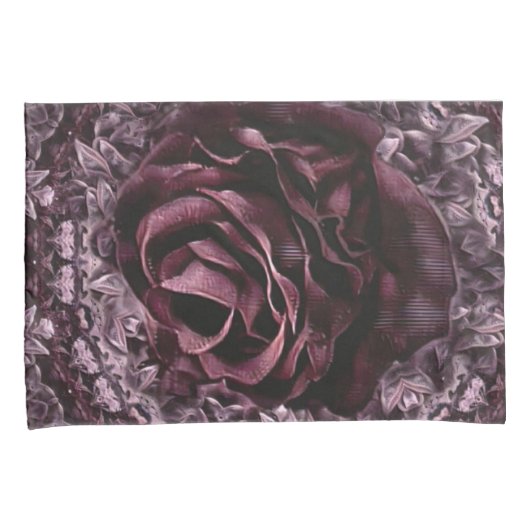 Rose Mandala Kissenbezug (Vorderseite-Rechts)