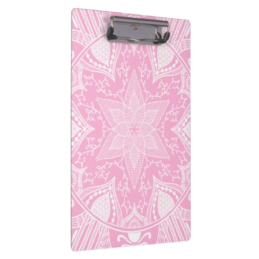 Rose Mandala Klemmbrett (Rechts)