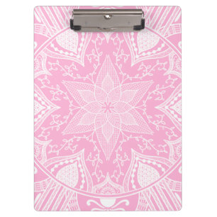 Rose Mandala Klemmbrett