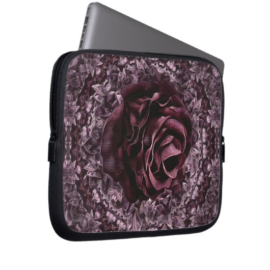 Rose Mandala Laptopschutzhülle (Vorne Rechts)